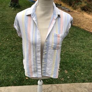 Harper Heritage Button-Up Top, XS